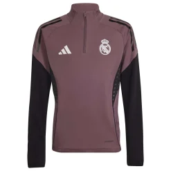 adidas Real Madrid Trainingstrui 1/4-Zip 2025-2026 Kids Paars Zwart Wit