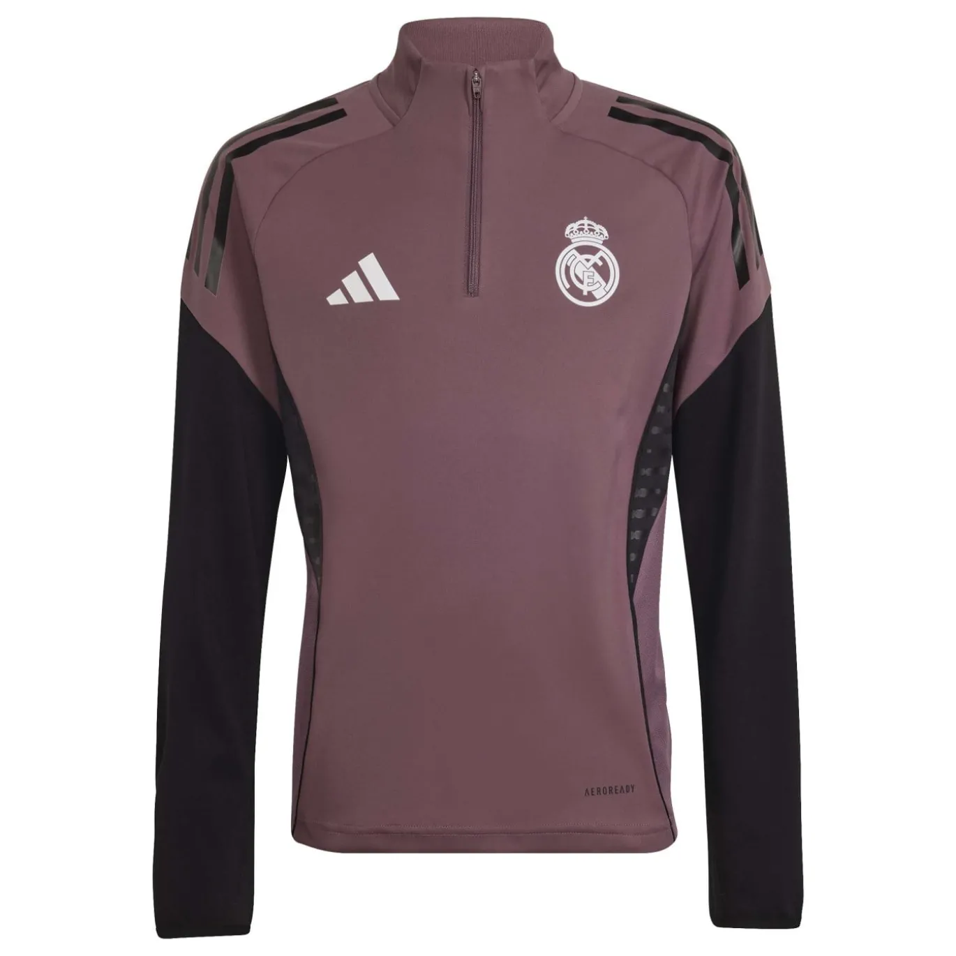 adidas Real Madrid Trainingstrui 1/4-Zip 2025-2026 Kids Paars Zwart Wit