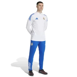 adidas Real Madrid Trainingstrui 1/4-Zip Europees 2025-2026 Wit Blauw