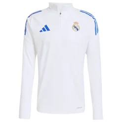 adidas Real Madrid Trainingstrui 1/4-Zip Europees 2025-2026 Wit Blauw