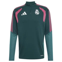 adidas Real Madrid Trainingstrui 1/4-Zip 2026-2027 Donkergroen Roze Wit