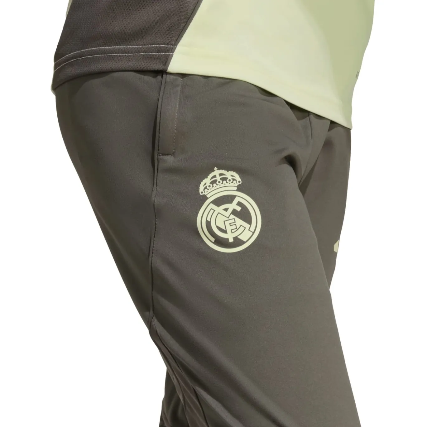 adidas Real Madrid Trainingsbroek 2025-2026 Kids Grijs Lichtgroen