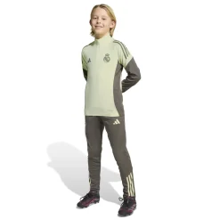 adidas Real Madrid Trainingsbroek 2025-2026 Kids Grijs Lichtgroen