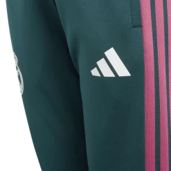 adidas Real Madrid Trainingsbroek 2026-2027 Kids Donkergroen Roze Wit
