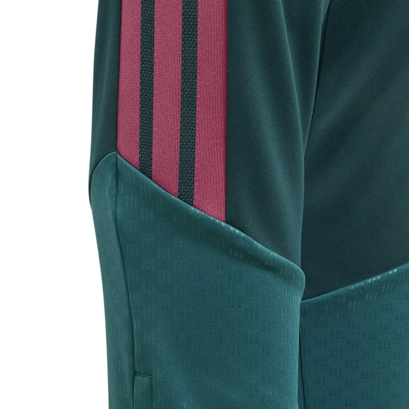 adidas Real Madrid Trainingsbroek 2026-2027 Kids Donkergroen Roze Wit