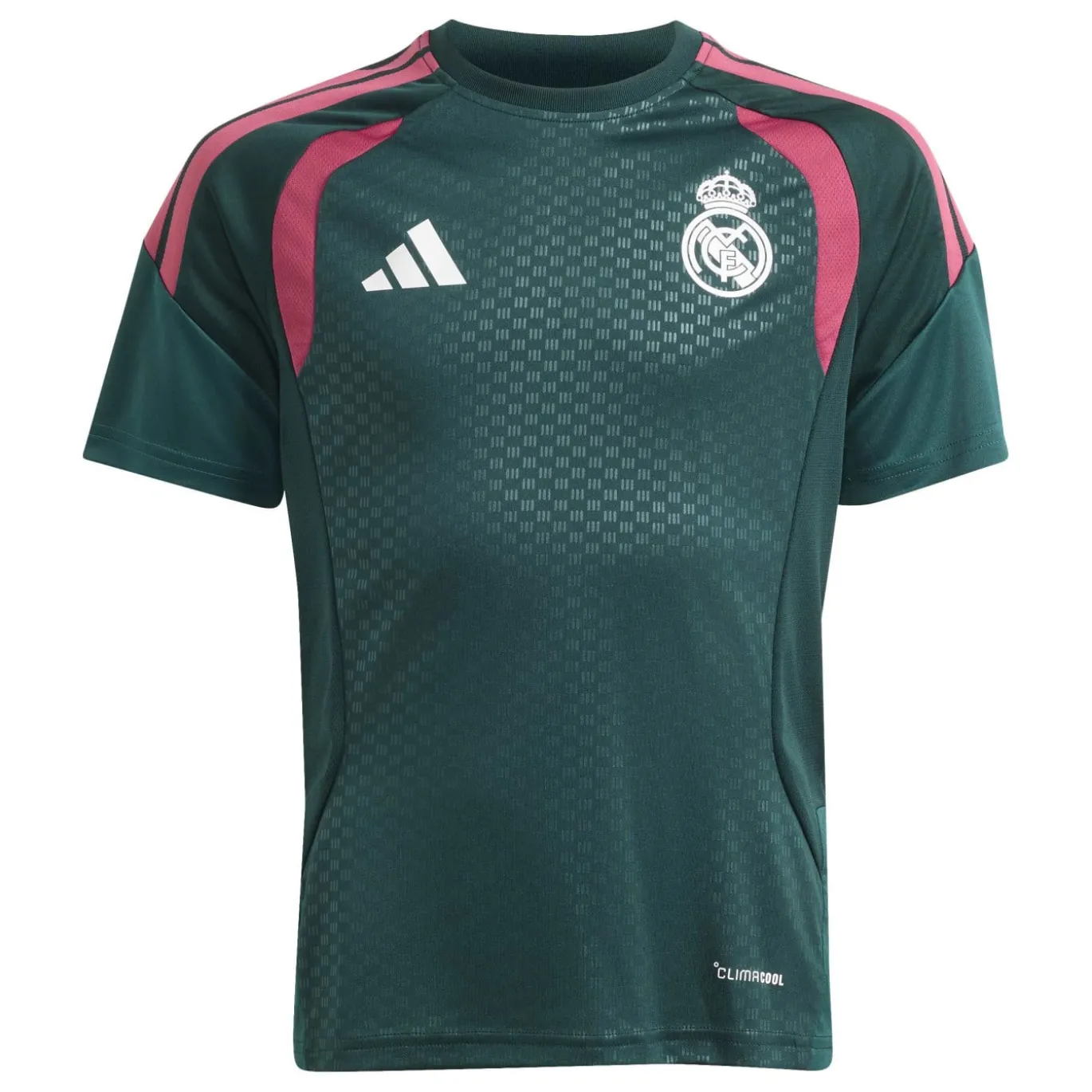 adidas Real Madrid Trainingsset 2026-2027 Kids Donkergroen Roze Wit