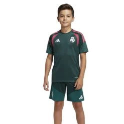 adidas Real Madrid Trainingsset 2026-2027 Kids Donkergroen Roze Wit