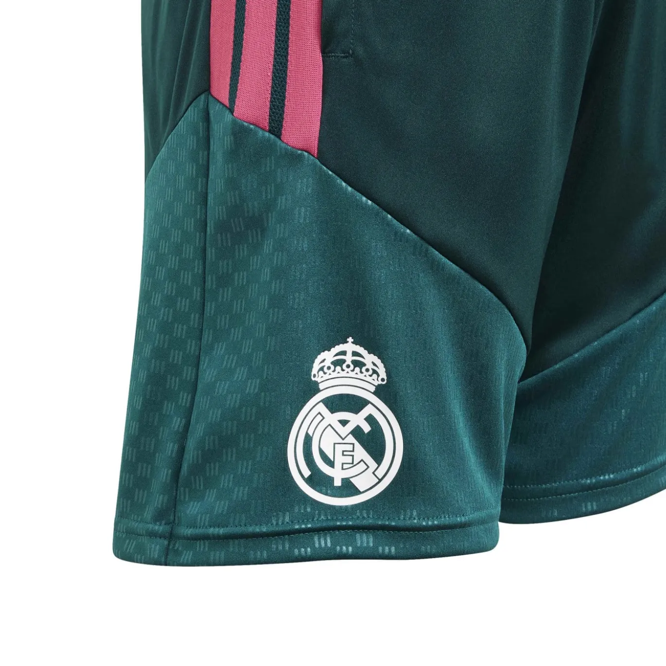 adidas Real Madrid Trainingsbroekje 2026-2027 Kids Donkergroen Roze Wit