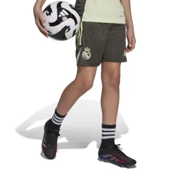 adidas Real Madrid Trainingsbroekje 2025-2026 Kids Grijs Lichtgroen