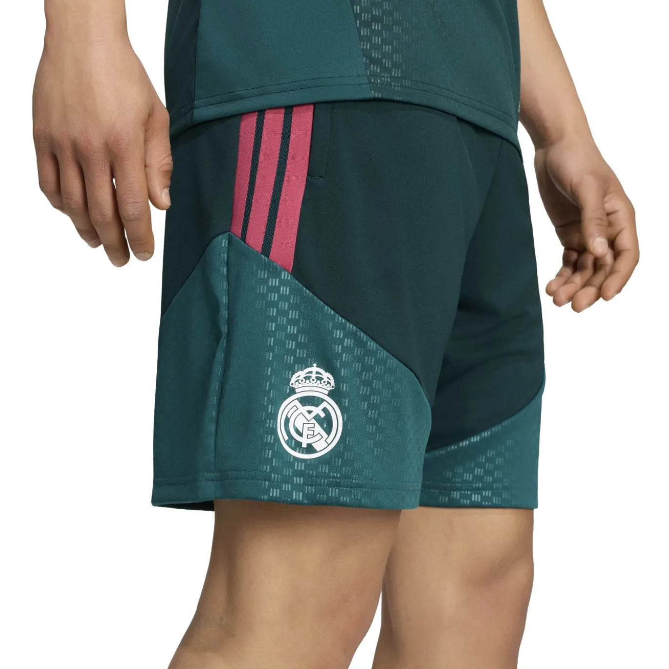 adidas Real Madrid Trainingsbroekje 2026-2027 Donkergroen Roze Wit