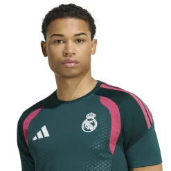 adidas Real Madrid Trainingsshirt 2026-2027 Donkergroen Roze Wit