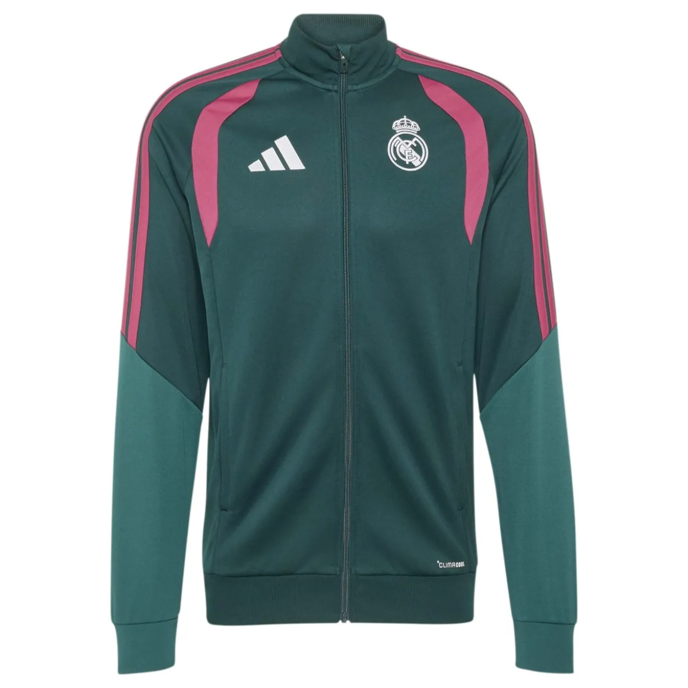 adidas Real Madrid Trainingspak 2026-2027 Donkergroen Roze Wit