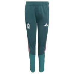 adidas Real Madrid Trainingspak 1/4-Zip 2026-2027 Kids Donkergroen Roze Wit