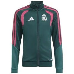 adidas Real Madrid Trainingspak 2026-2027 Kids Donkergroen Roze Wit