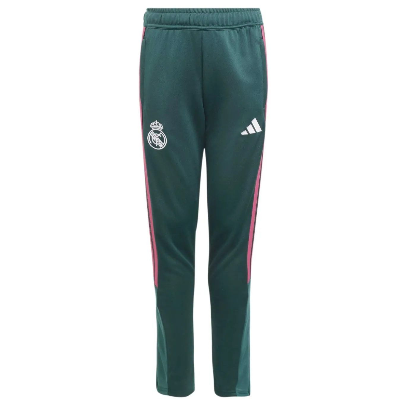 adidas Real Madrid Trainingspak 2026-2027 Kids Donkergroen Roze Wit