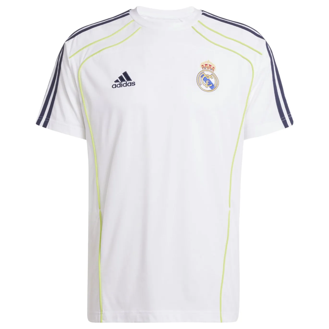 adidas Real Madrid Urban Purist T-Shirt Wit Donkerblauw Lichtgroen