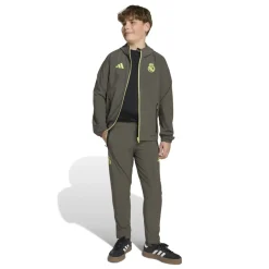 adidas Real Madrid Vis Tech Trainingsbroek Kids Grijs Lichtgroen