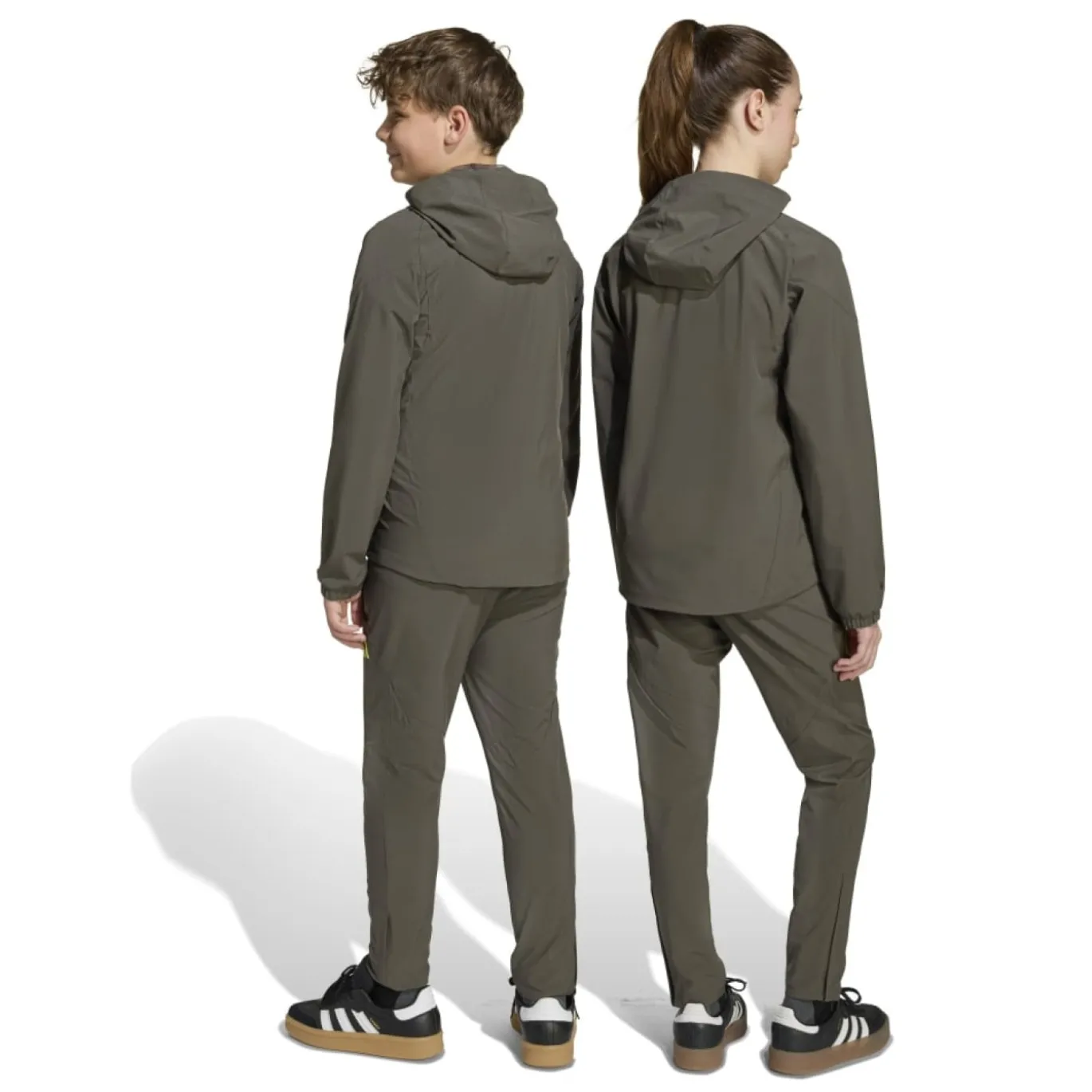 adidas Real Madrid Vis Tech Trainingspak Full-Zip Kids Grijs Lichtgroen
