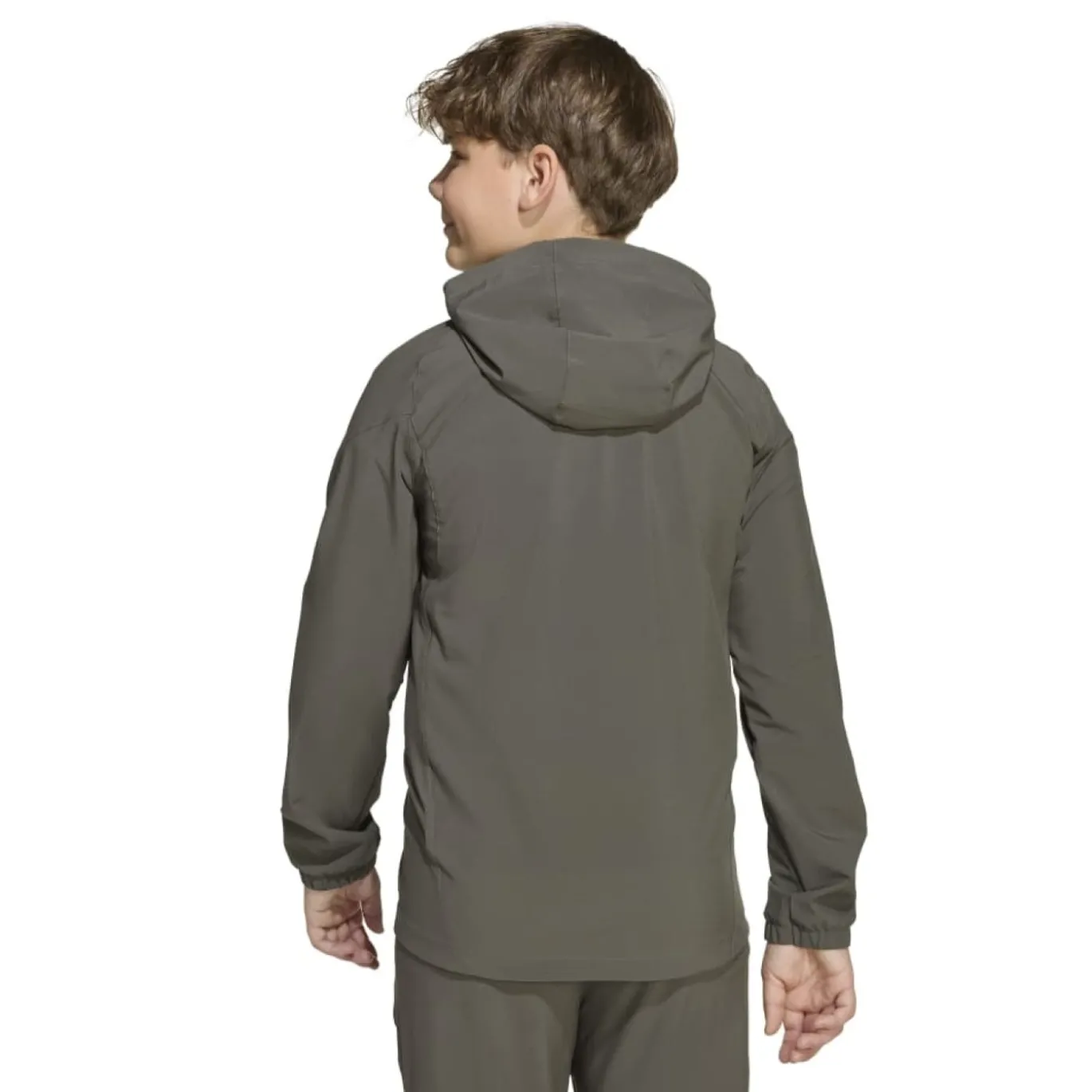 adidas Real Madrid Vis Tech Trainingspak Full-Zip Kids Grijs Lichtgroen