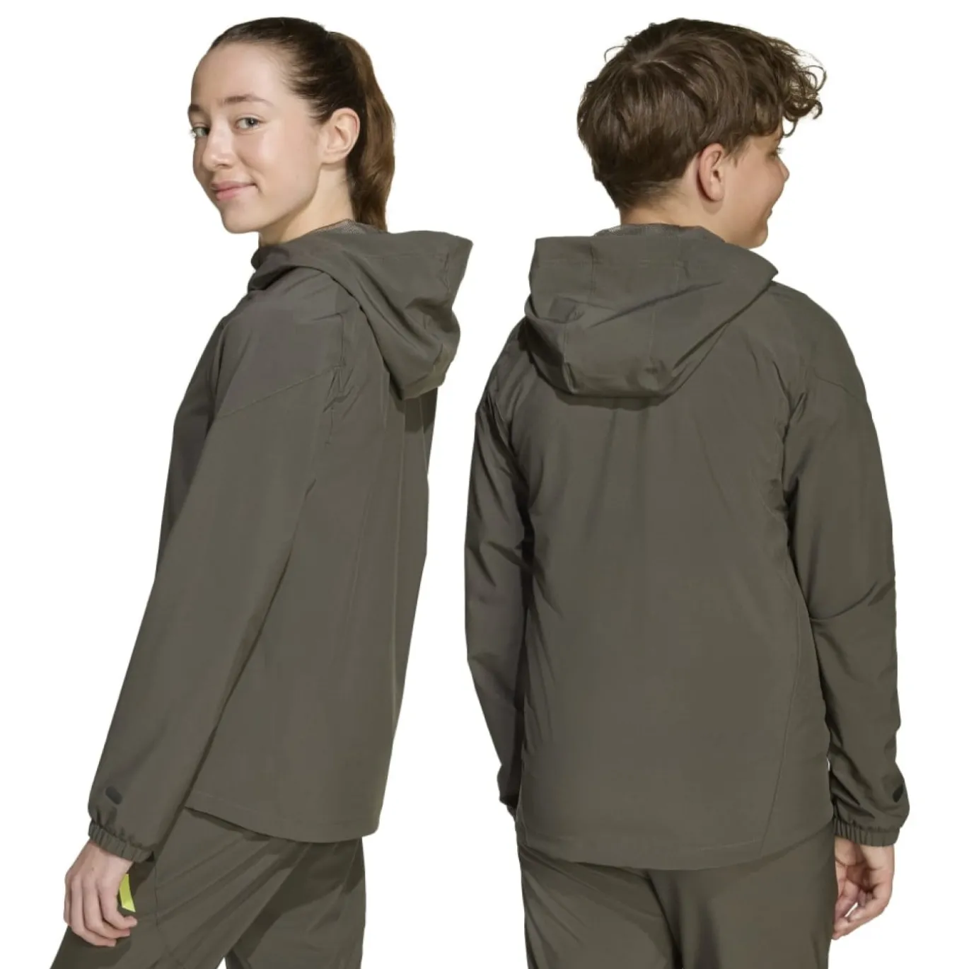 adidas Real Madrid Vis Tech Trainingspak Full-Zip Kids Grijs Lichtgroen