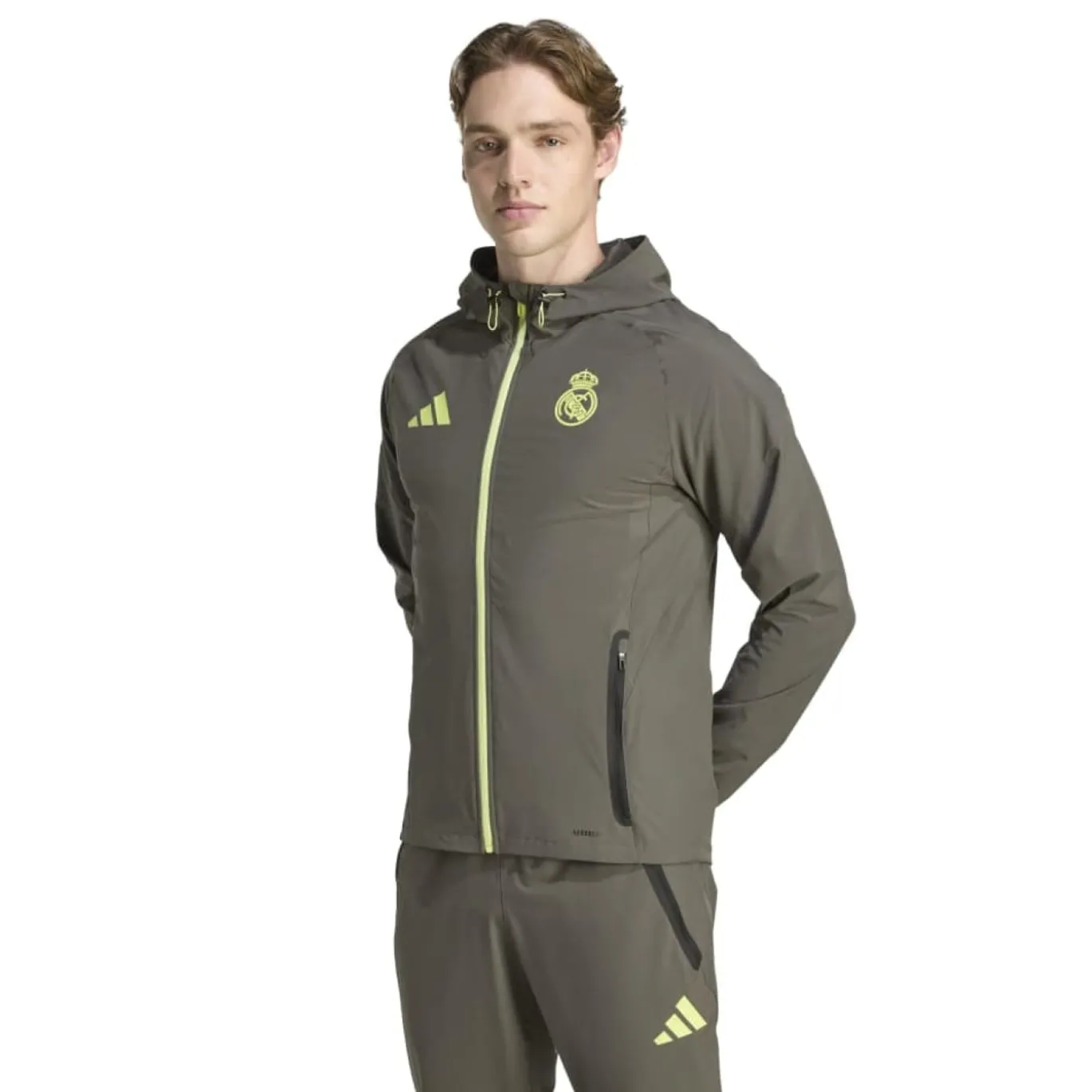 adidas Real Madrid Vis Tech Vest Grijs Lichtgroen