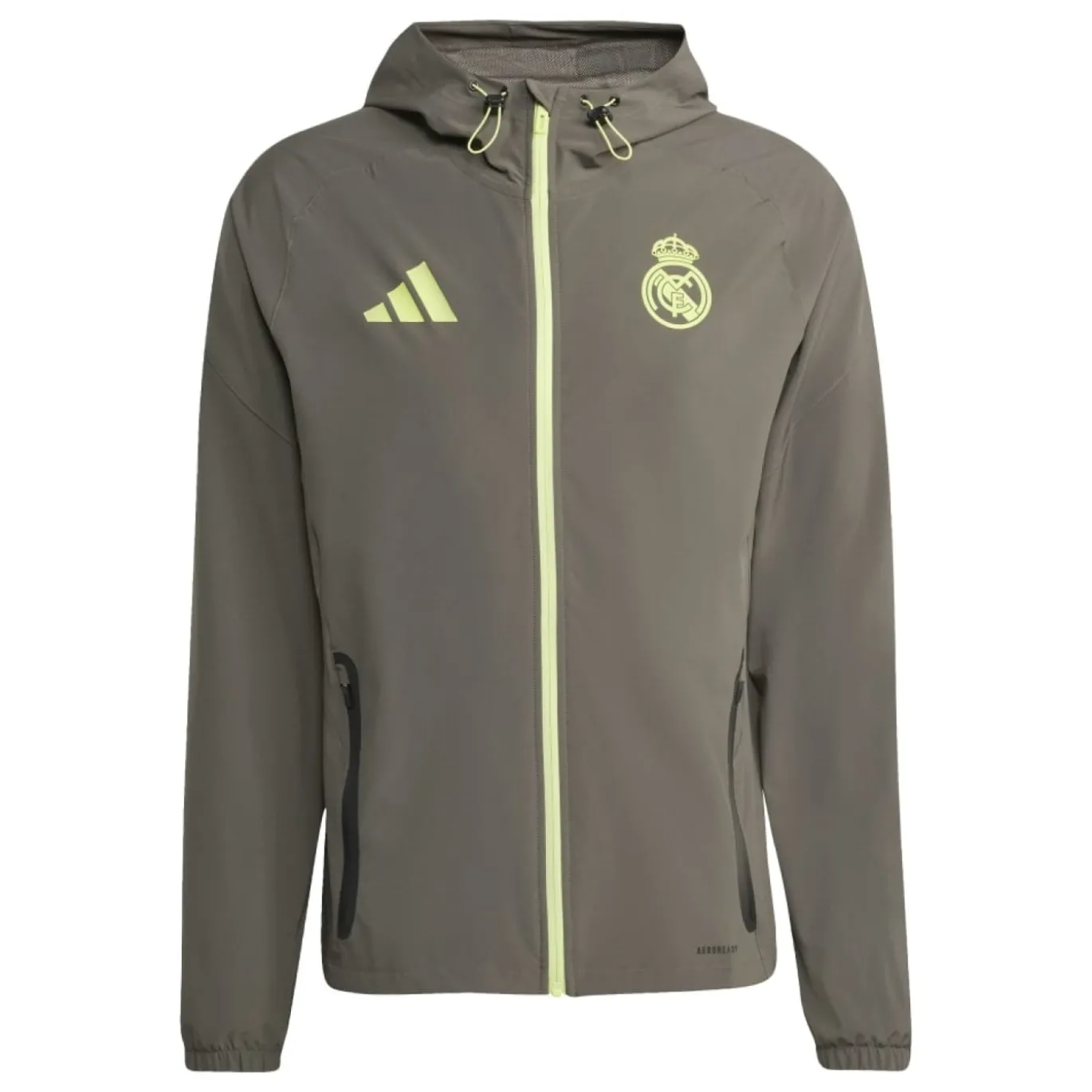 adidas Real Madrid Vis Tech Vest Grijs Lichtgroen