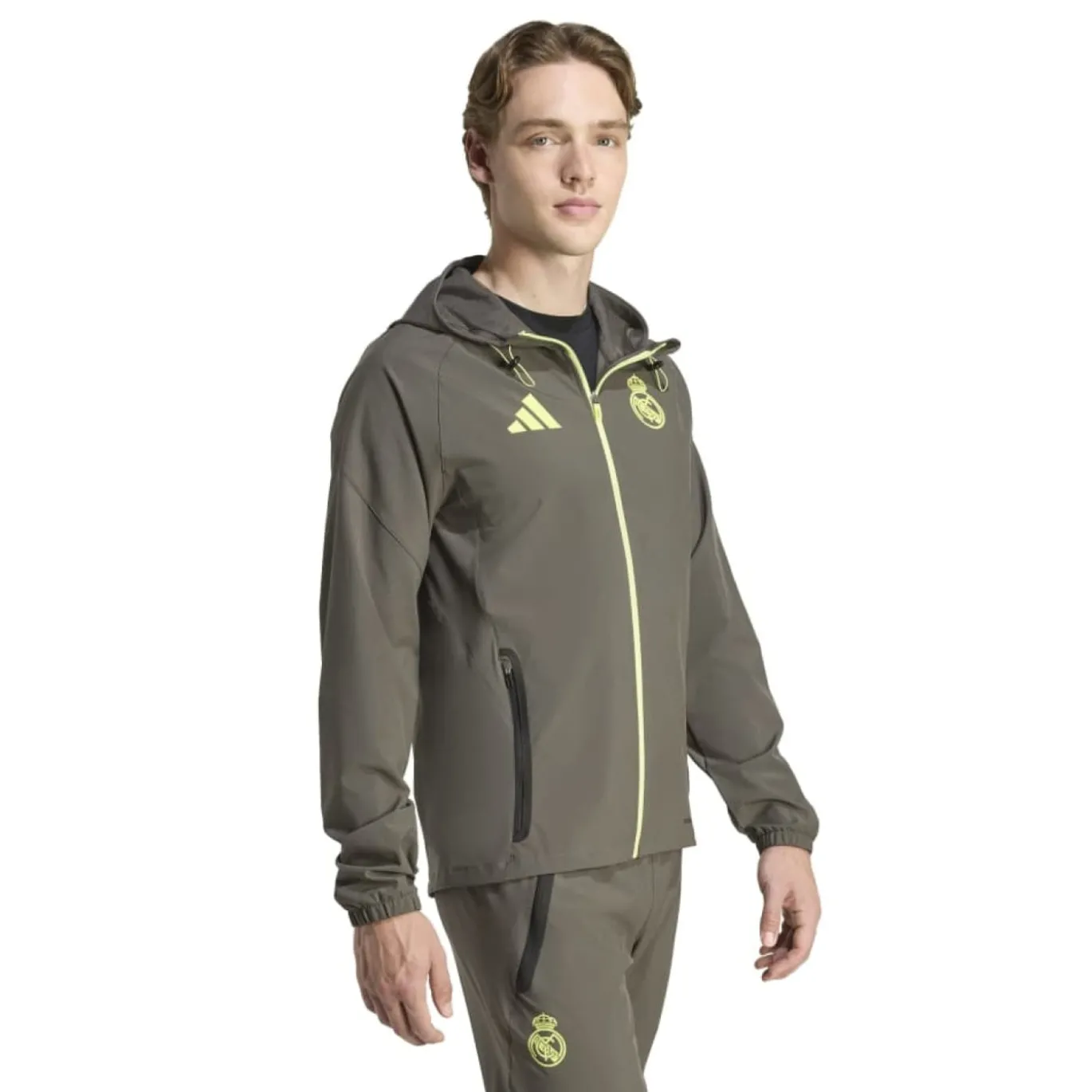 adidas Real Madrid Vis Tech Vest Grijs Lichtgroen