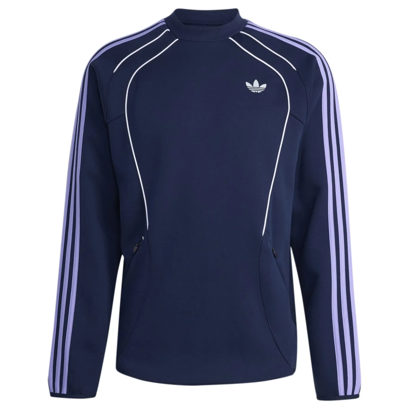 adidas Spacer Crew Sweater Donkerblauw Paars Wit