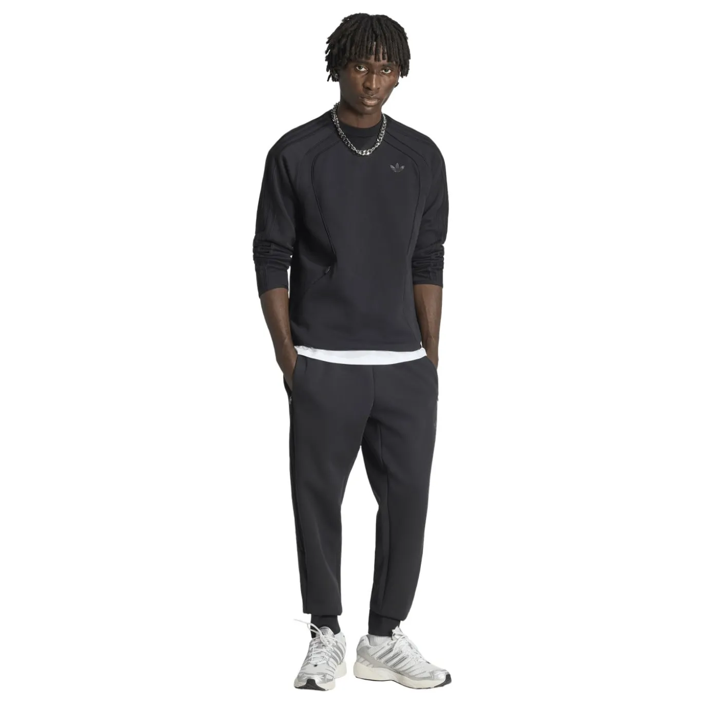 adidas Spacer Crew Sweater Zwart Donkergrijs