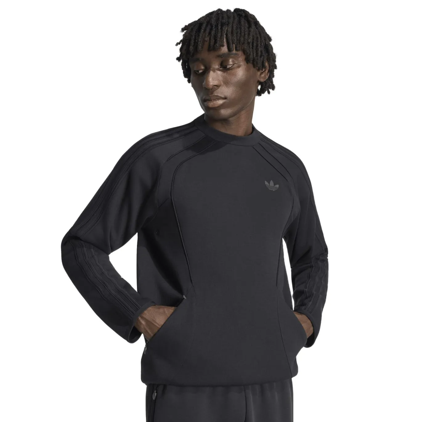 adidas Spacer Crew Trainingspak Zwart Donkergrijs