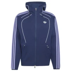 adidas Spacer Trainingsjack Hooded Donkerblauw Paars Wit