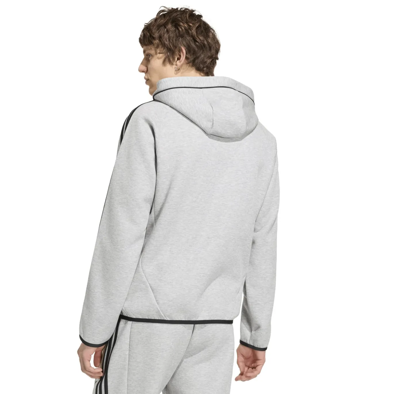 adidas Spacer Trainingsjack Hooded Grijs Zwart