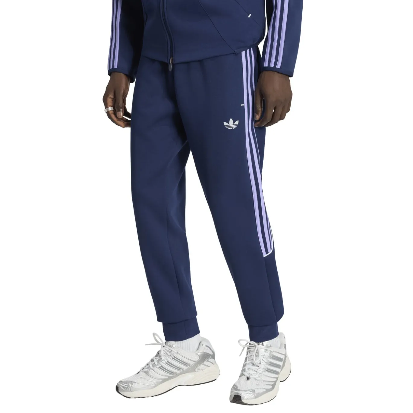 adidas Spacer Trainingspak Donkerblauw Paars Wit