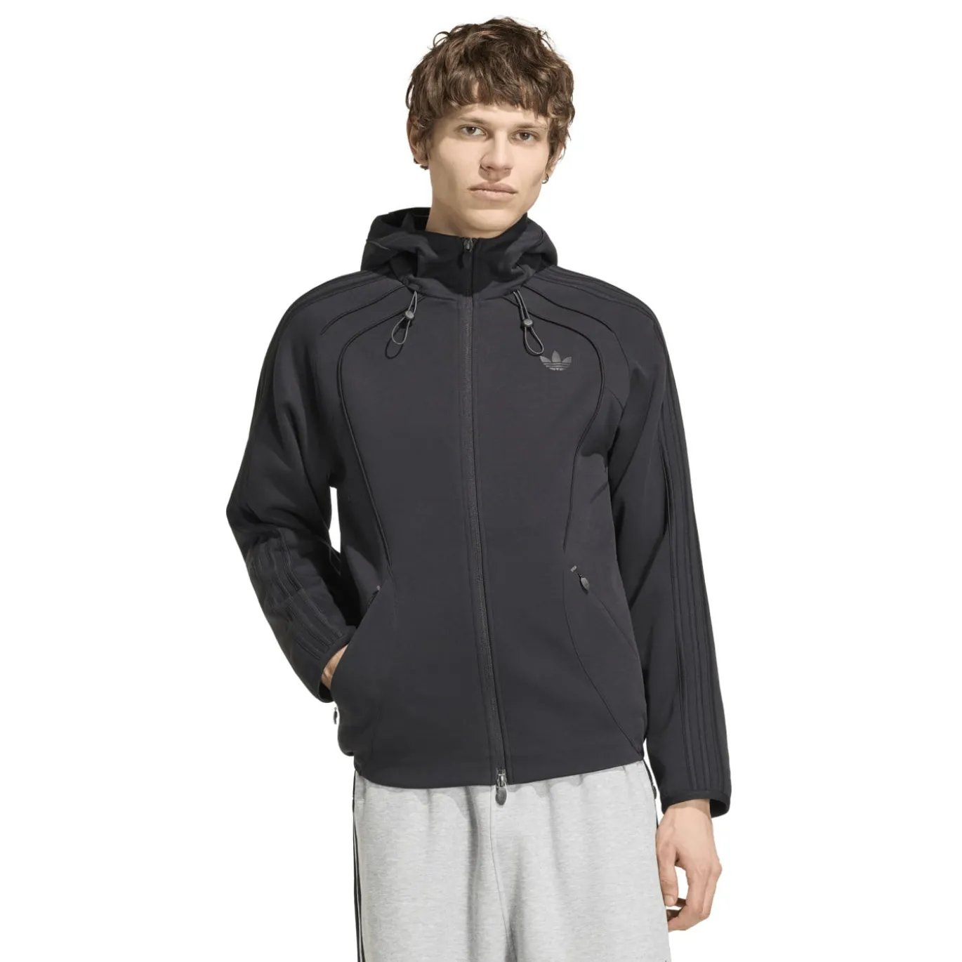 adidas Spacer Trainingspak Zwart Donkergrijs