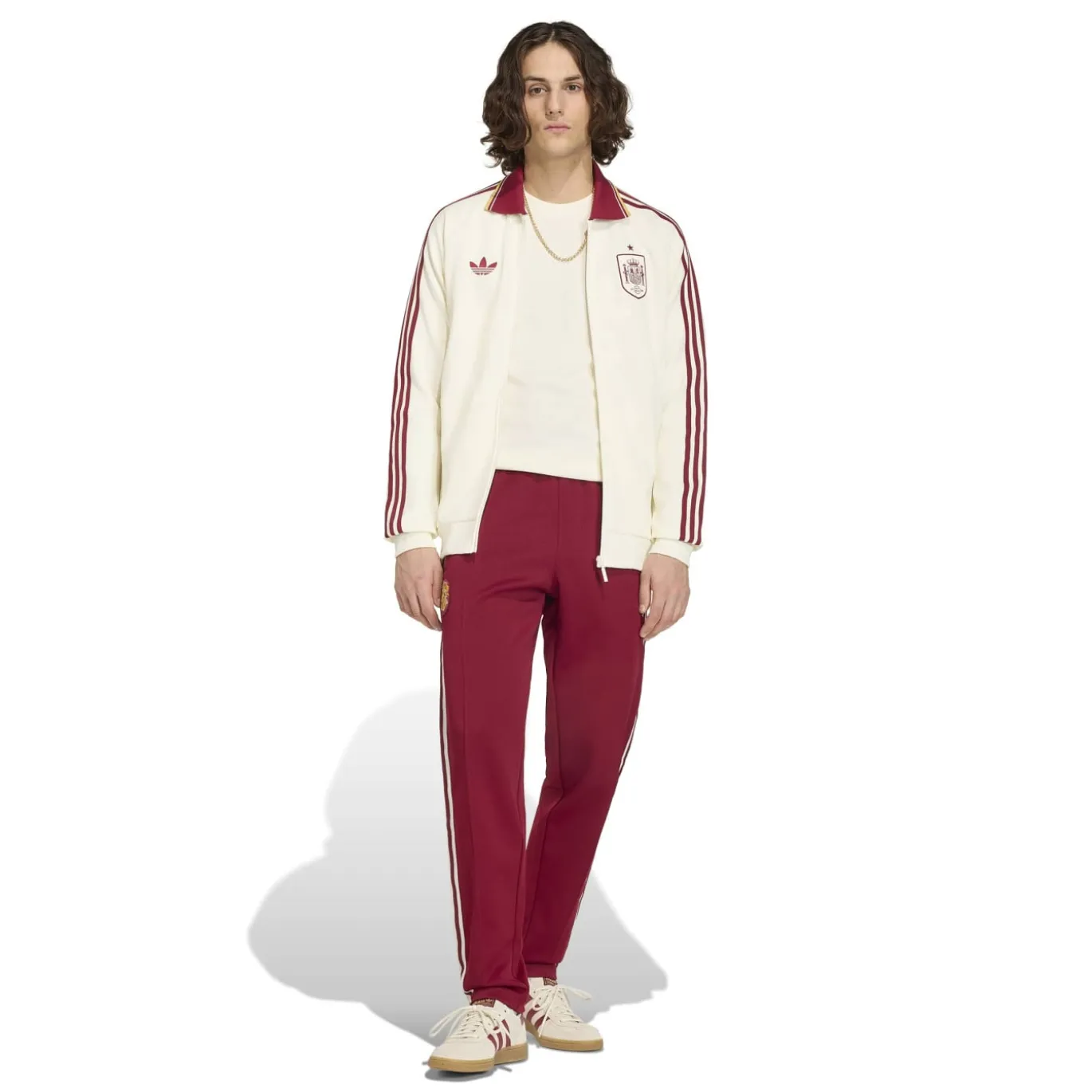 adidas Spanje Originals Anthem Trainingsjack Wit Rood
