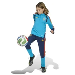 adidas Spanje Trainingsbroek 2026-2028 Kids Donkerblauw Lichtblauw Geel