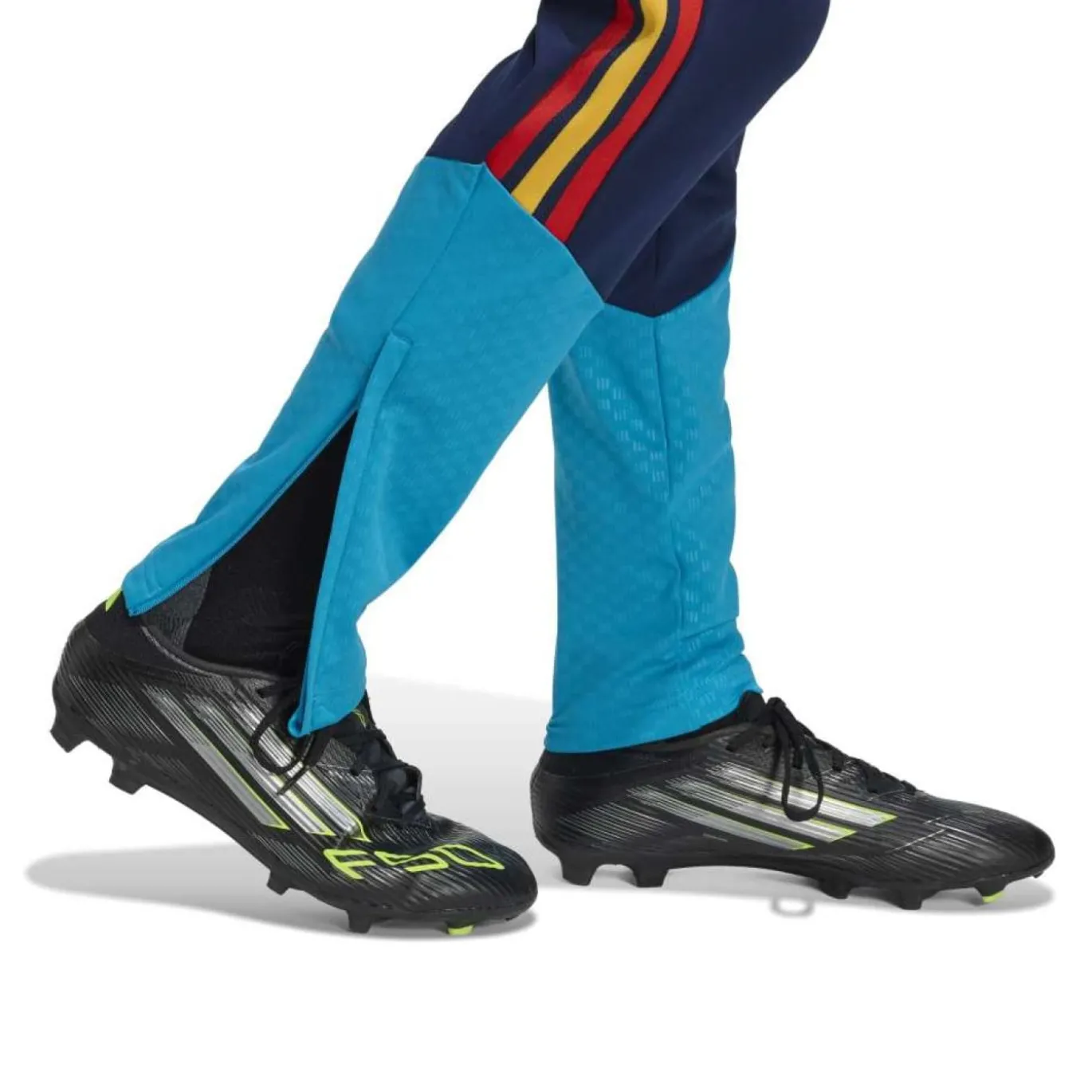 adidas Spanje Trainingsbroek 2026-2028 Kids Donkerblauw Lichtblauw Geel