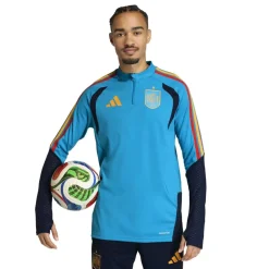 adidas Spanje Trainingspak 1/4-Zip 2026-2028 Lichtblauw Donkerblauw Geel