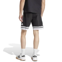 adidas Squadra 25 Downtime Broekje Zwart Wit