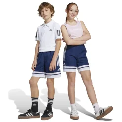 adidas Squadra 25 Downtime Broekje Kids Donkerblauw Wit