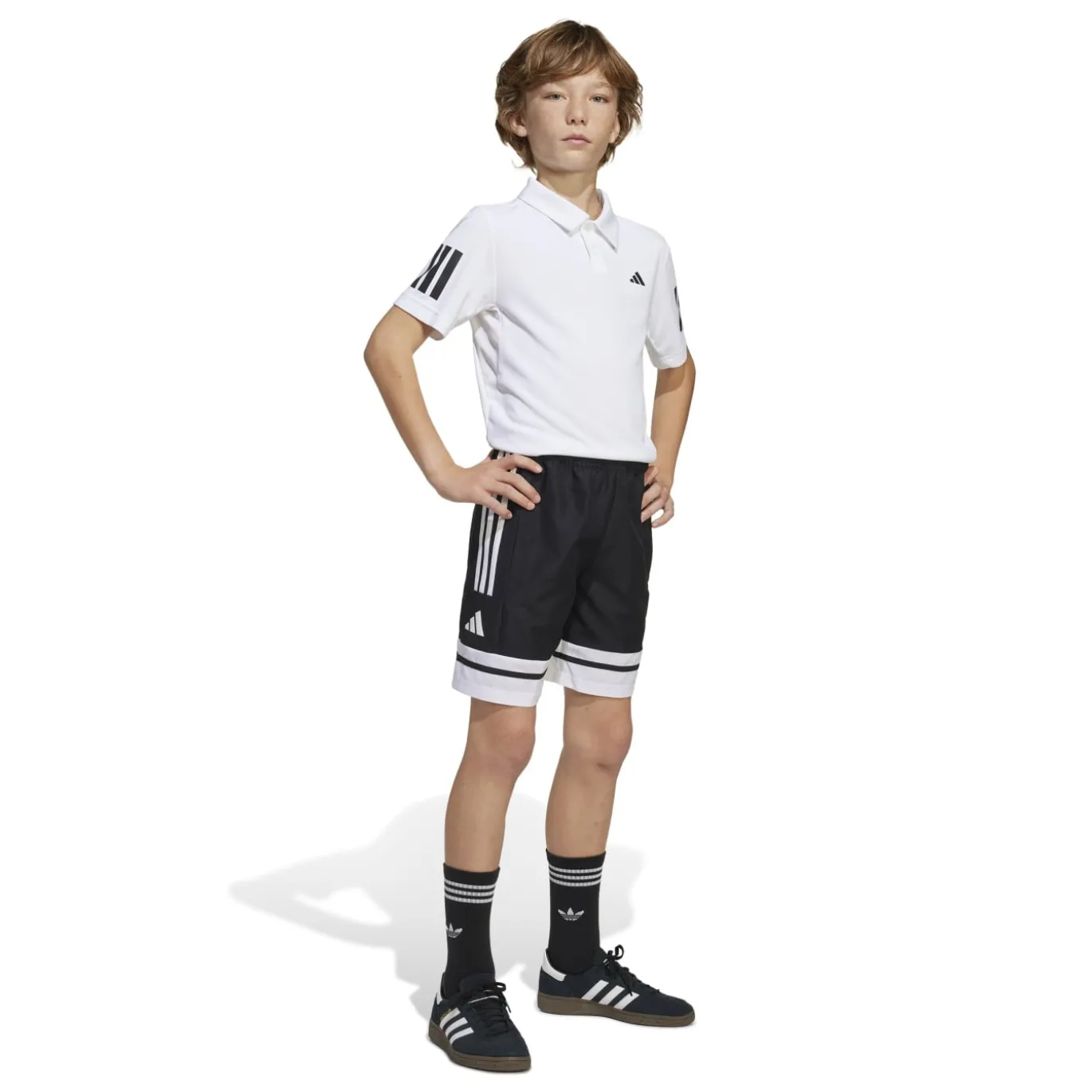 adidas Squadra 25 Downtime Broekje Kids Zwart Wit