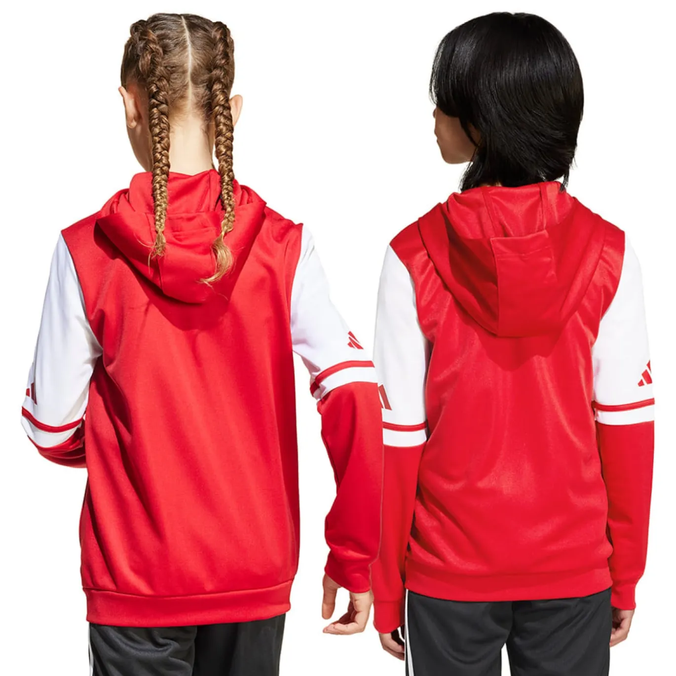 adidas Squadra 25 Hooded Trainingspak Full-Zip Kids Rood Zwart Wit