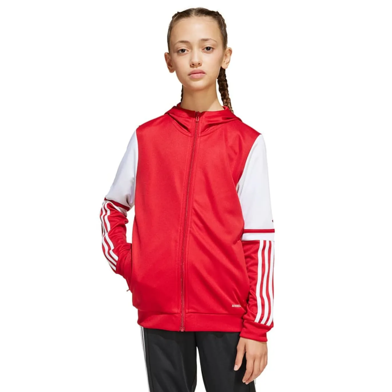 adidas Squadra 25 Hooded Trainingspak Full-Zip Kids Rood Zwart Wit