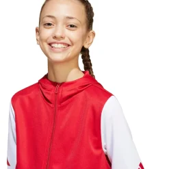 adidas Squadra 25 Hooded Trainingspak Full-Zip Kids Rood Zwart Wit