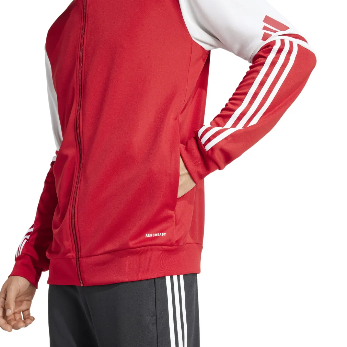 adidas Squadra 25 Hooded Trainingspak Full-Zip Rood Zwart Wit