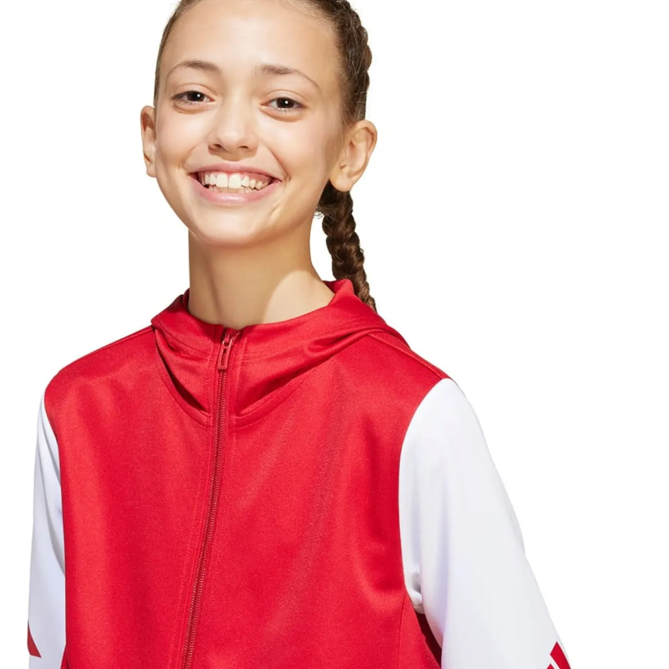 adidas Squadra 25 Hooded Trainingsjack Kids Rood Wit