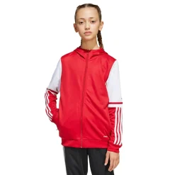 adidas Squadra 25 Hooded Trainingsjack Kids Rood Wit