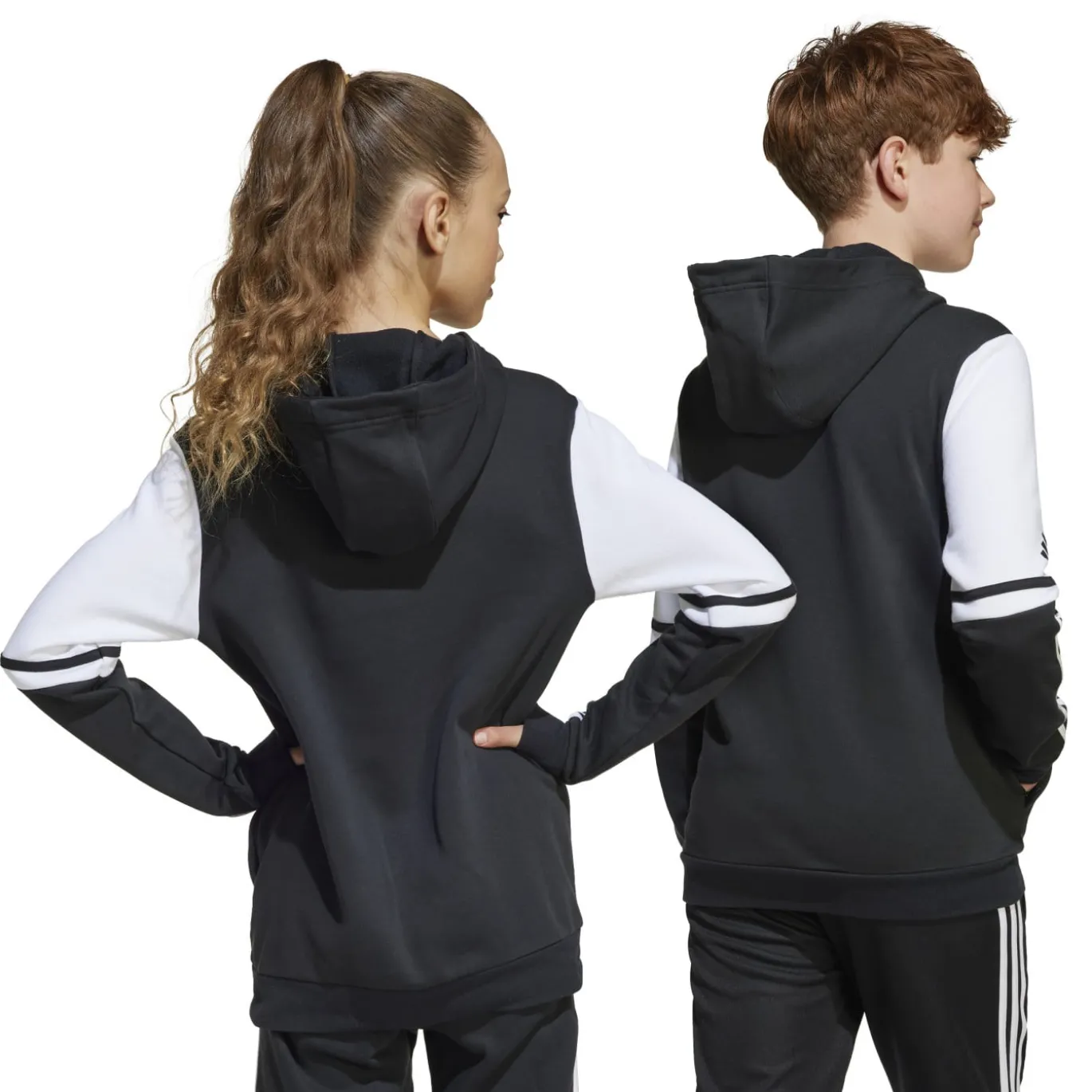 adidas Squadra 25 Hoodie Kids Zwart Wit