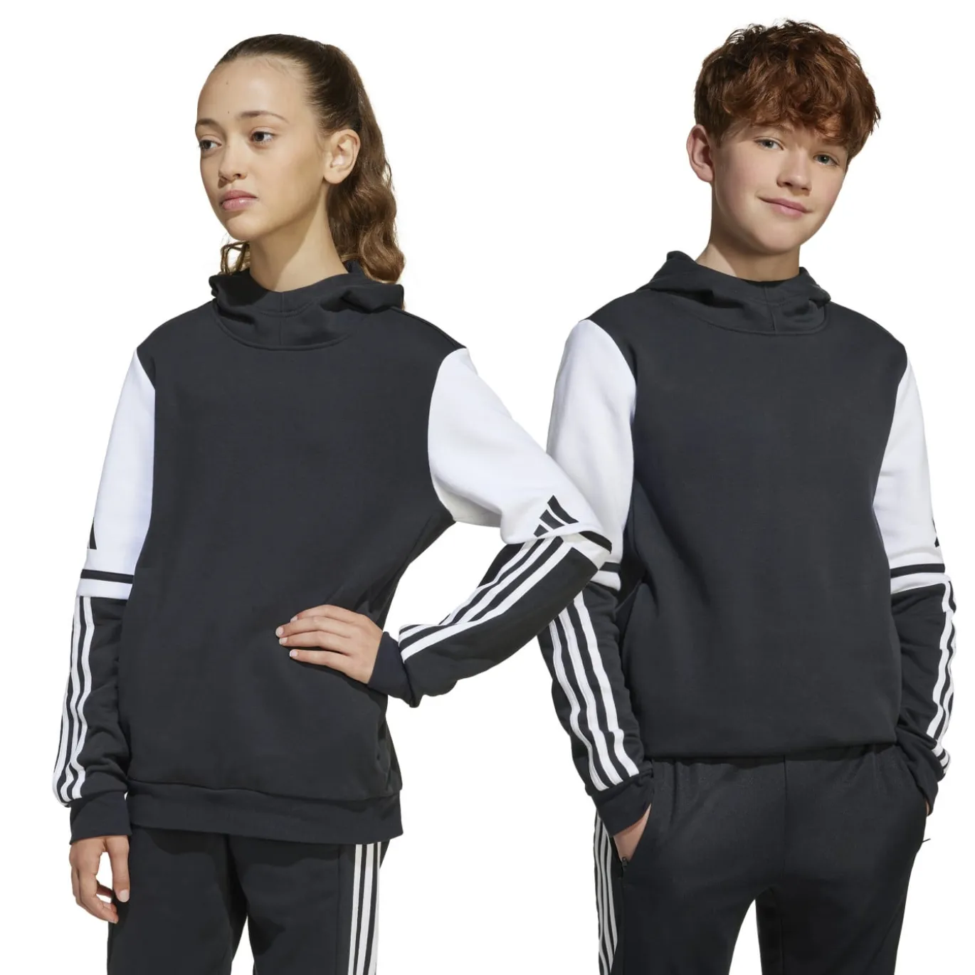 adidas Squadra 25 Hoodie Kids Zwart Wit