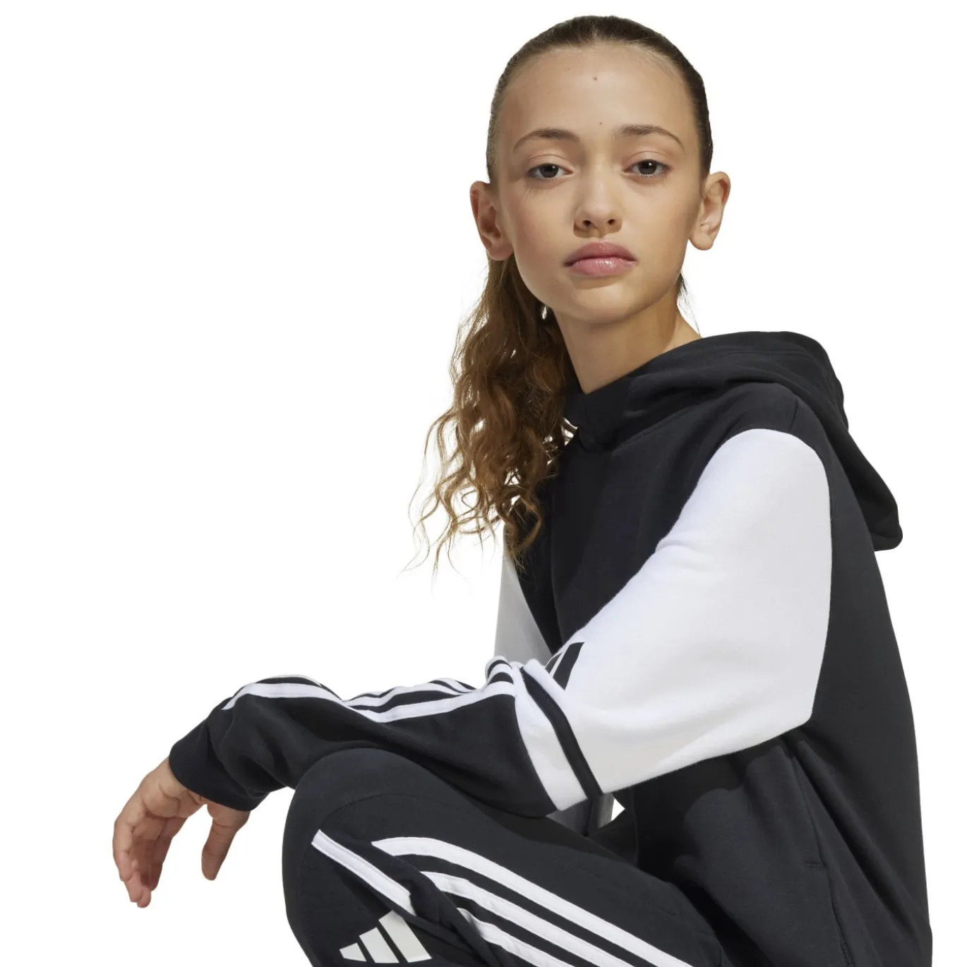 adidas Squadra 25 Hoodie Kids Zwart Wit